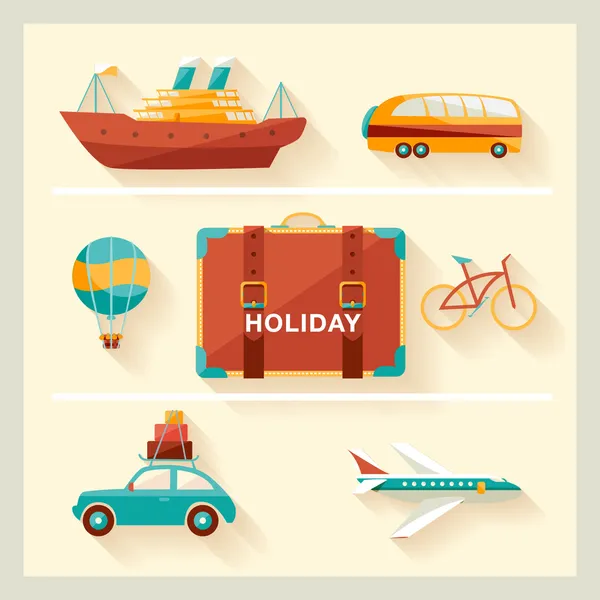 Летние каникулы. — стоковый вектор