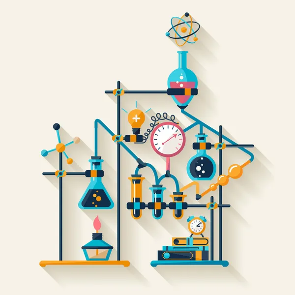 Infográfico de química . — Vetor de Stock