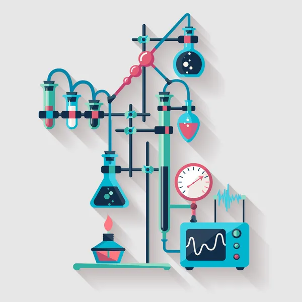 Chimie infografică . — Vector de stoc