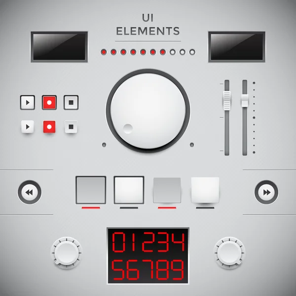 사용자 인터페이스 디자인. UI 요소 — 스톡 벡터