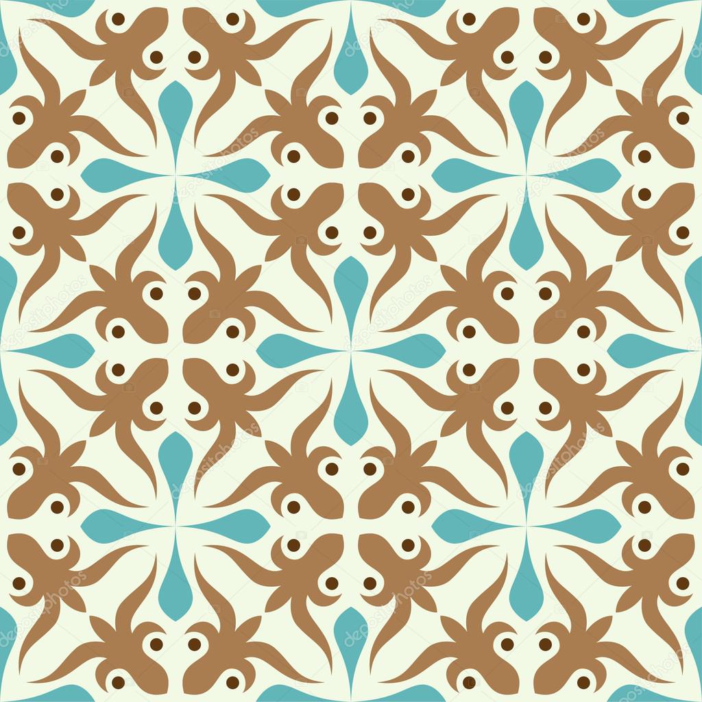 Seamless curves pattern