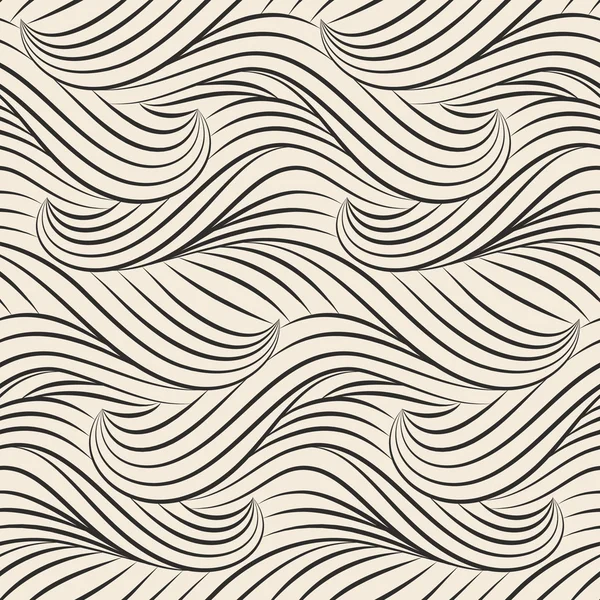 シームレスな白黒のパターン。手描くベクトル テクスチャー — ストックベクタ