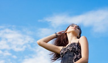 arka plan gökyüzü güzel kız