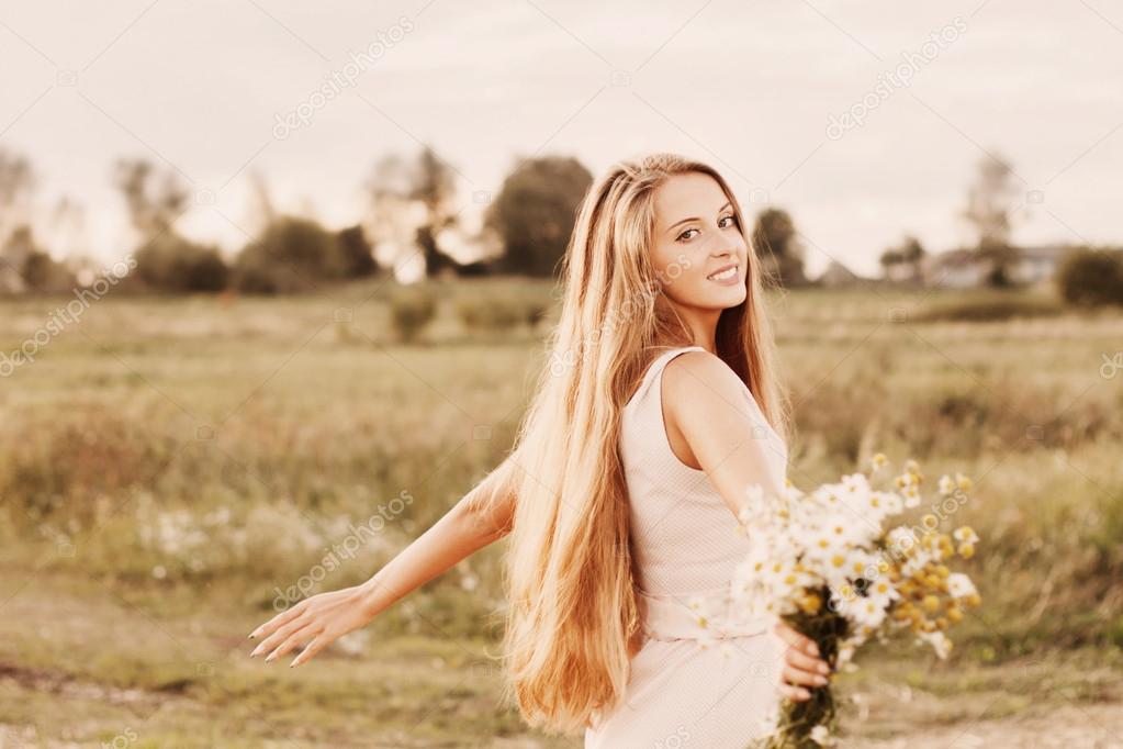 beautiful girl outdoor