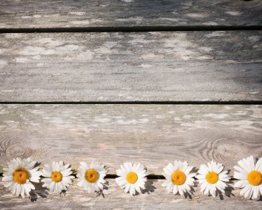 Üzülmene ahşap zemin üzerinde