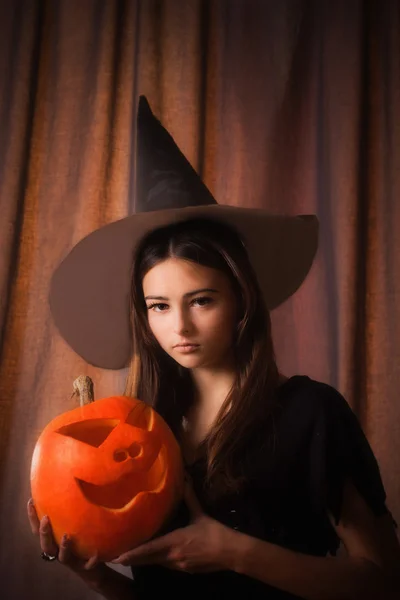 Young beautiful witch — Stock Photo, Image