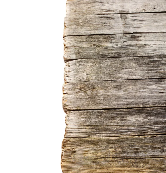 Fából készült, elszigetelt fehér háttér — Stock Fotó