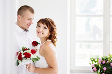 Düğün çifti açık