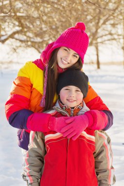 winter Park mutlu çocuk