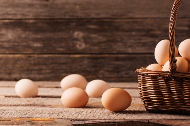 eggs in basket clipart