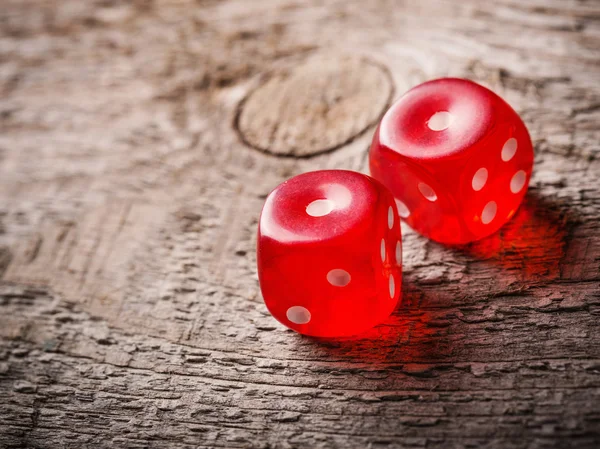 Red dices — Stock Photo, Image
