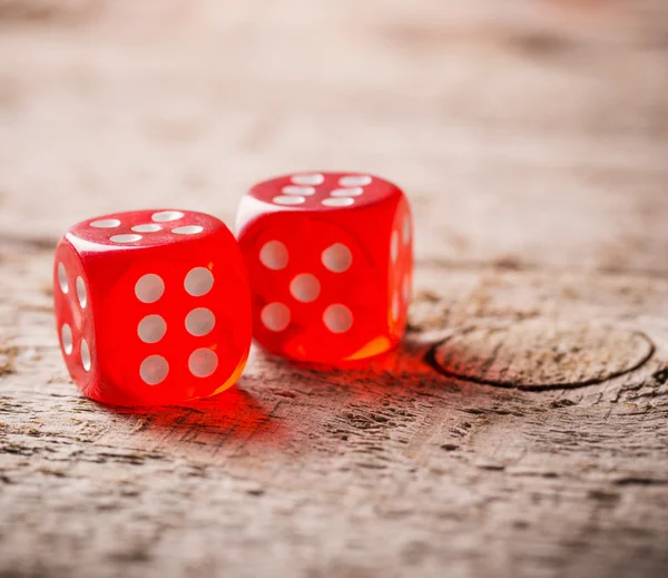 Red dices — Stock Photo, Image