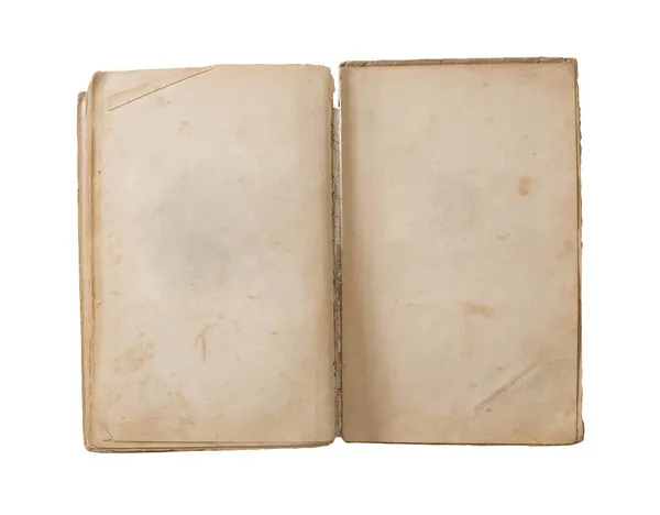 Ancien Livre Ancien Isolé Sur Fond Blanc — Photo