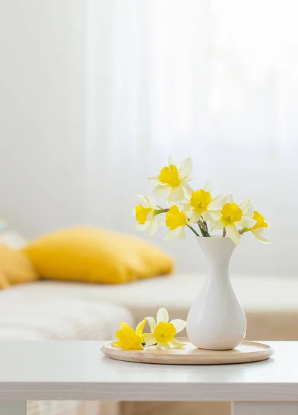 Flores Primavera Vaso Interior Moderno — Fotografia de Stock