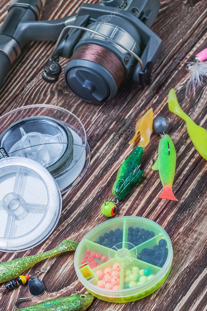 Fishing tackle spinning — Stock Photo © doroshin 50231487
