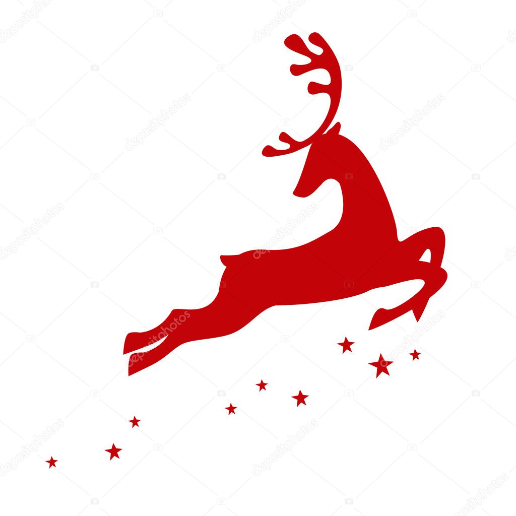 Red reindeer