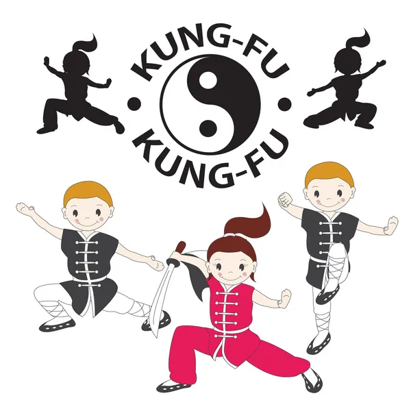 Kung Fu. — Vector de stock