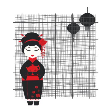 Geisha Kız. çay töreni