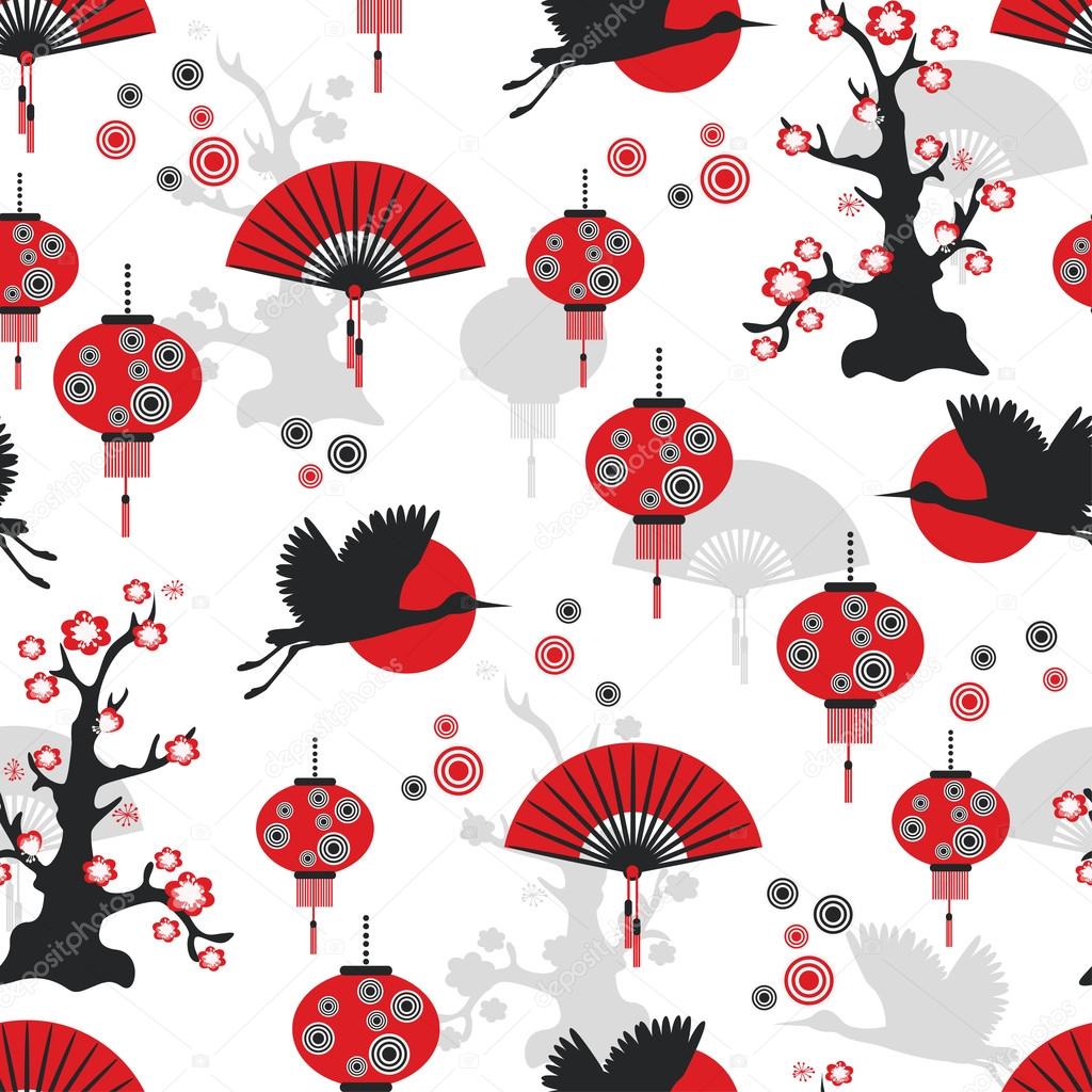 Asian seamless pattern