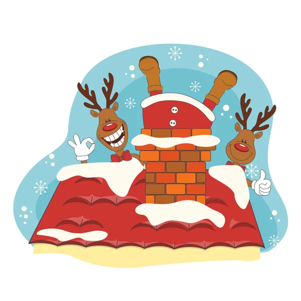 Santa greeting you a Merry Christmas. — Wektor stockowy