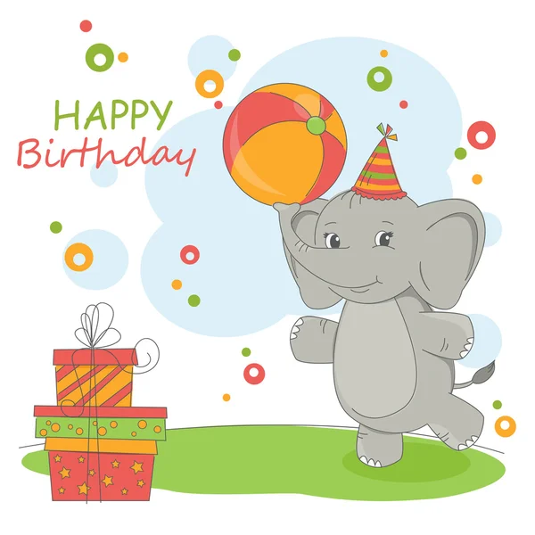 Happy Birthday card . — Stock Vector