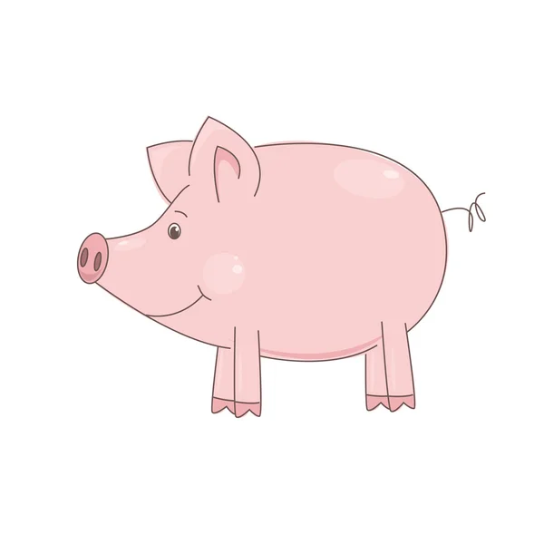 Mignon petit cochon — Image vectorielle