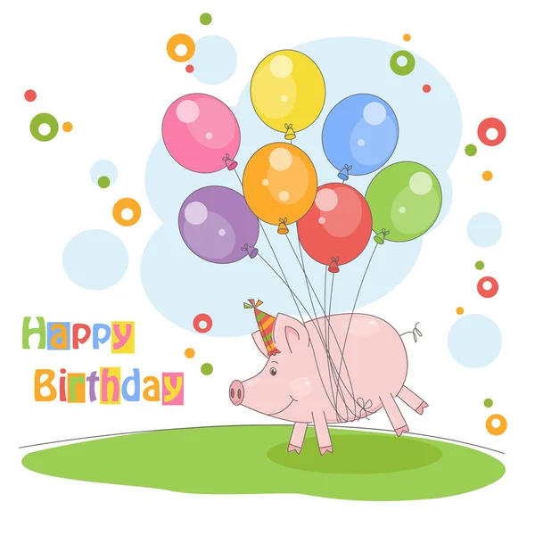 Happy Birthday card . — Stock Vector