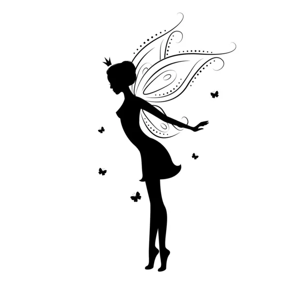 Beautiful fairy — Stock Vector