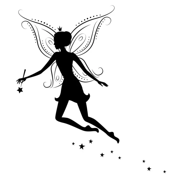 Beautiful fairy — Stock Vector