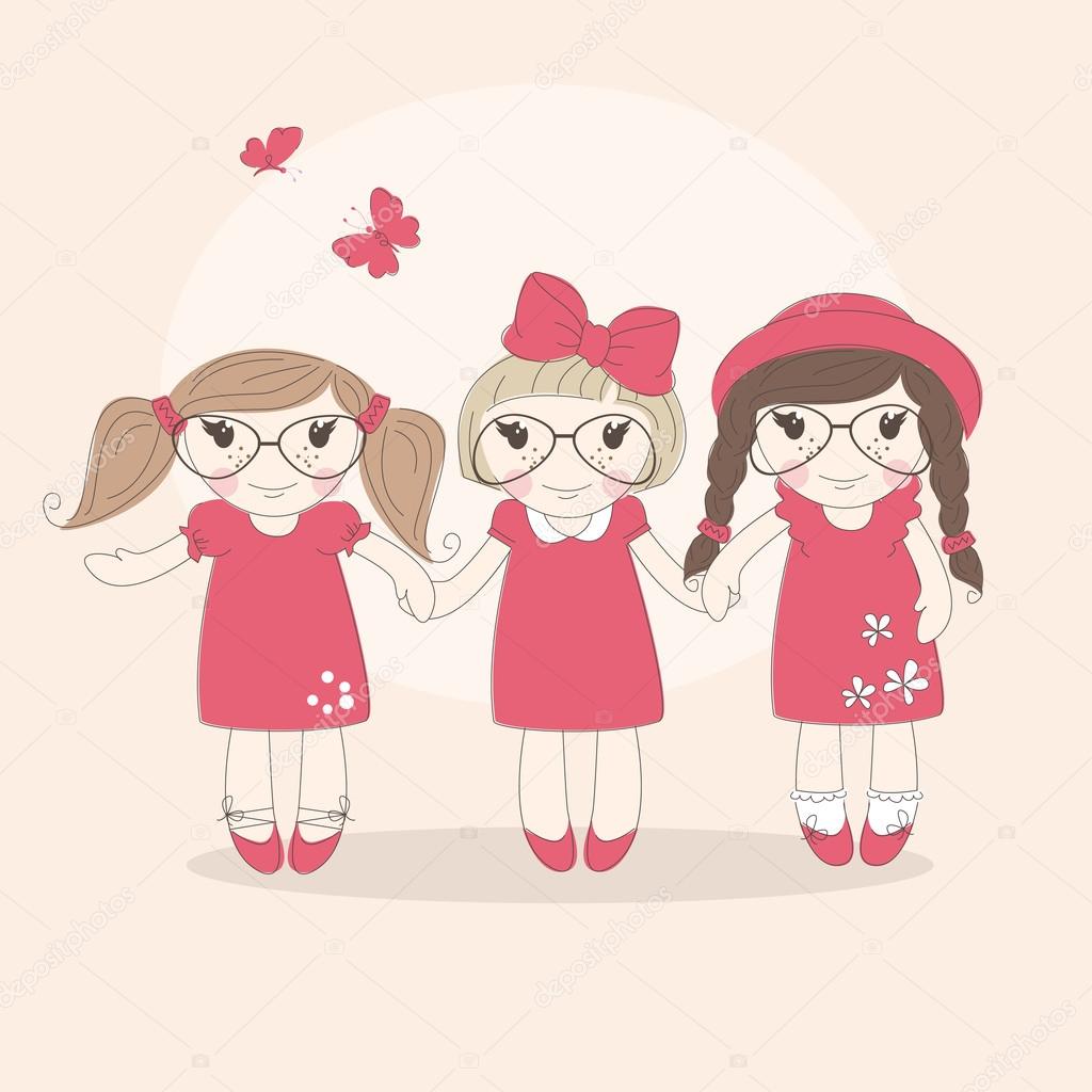 813 Girls Best Friend Vector Images Free Royalty Free Girls Best Friend Vectors Depositphotos