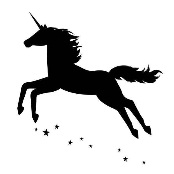 Beautiful magical unicorn. — Stock Vector