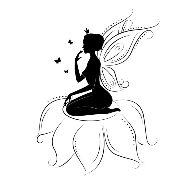 妖精のシルエット Vector Art Stock Images Depositphotos 妖精のシルエット Vector Art Stock Images Depositphotos