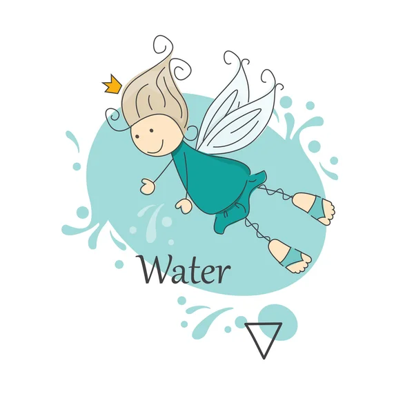 Hada del agua . — Vector de stock