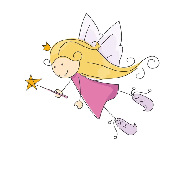 Little fairy. — Stockvector