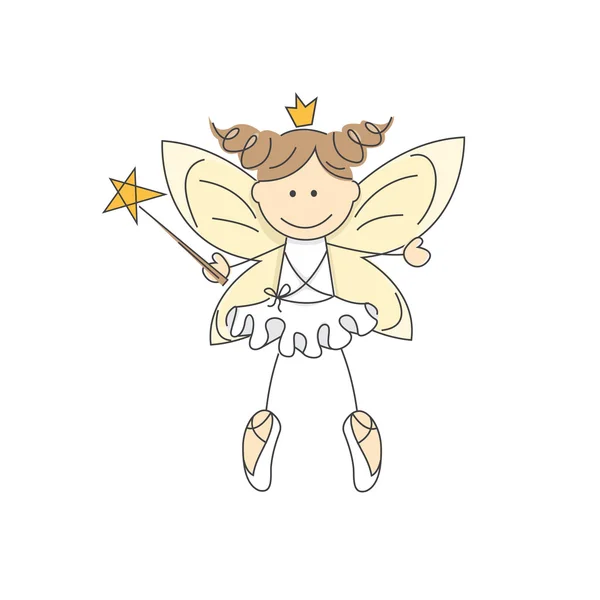 Little fairy. — Stock Vector