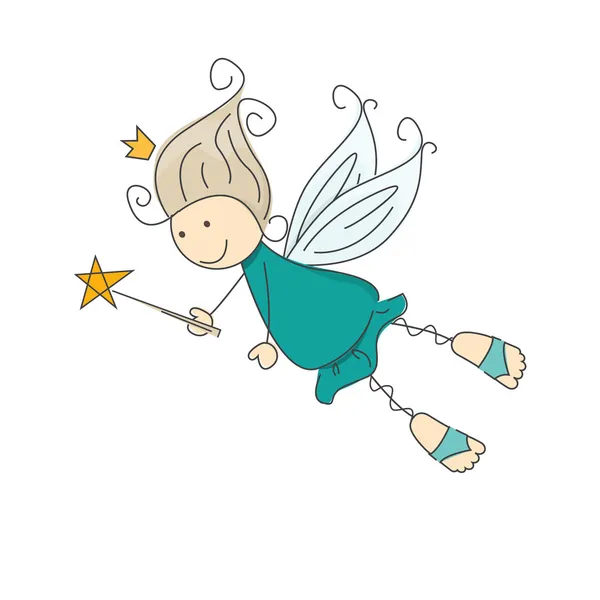 Little fairy. — Stock Vector
