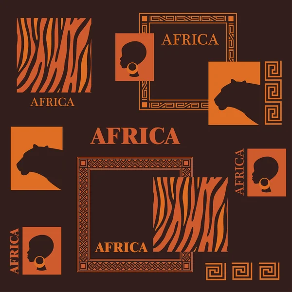 Desenho africano . —  Vetores de Stock