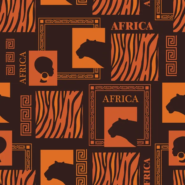 Desenho africano . —  Vetores de Stock