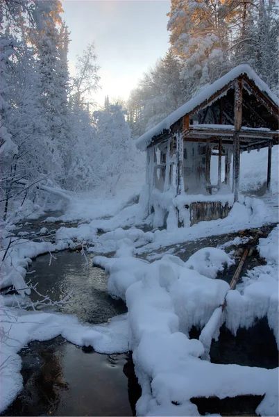 Summerhouse in winter — Stock Photo, Image