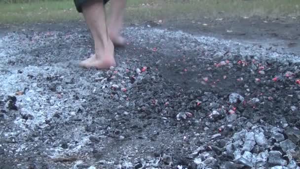 Firewalking — Stock Video