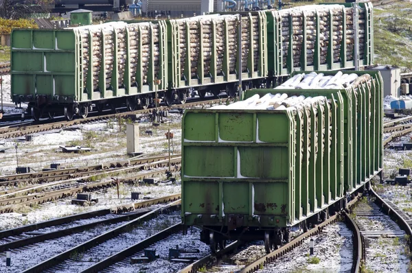 Freight cars sort on the railway 5 — Stock Photo, Image