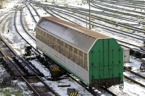 Freight cars sort on the railway 10 — Stock Photo, Image