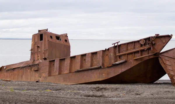 Nave molto arrugginita — Foto Stock