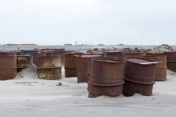 Tambores en la costa ártica — Foto de Stock