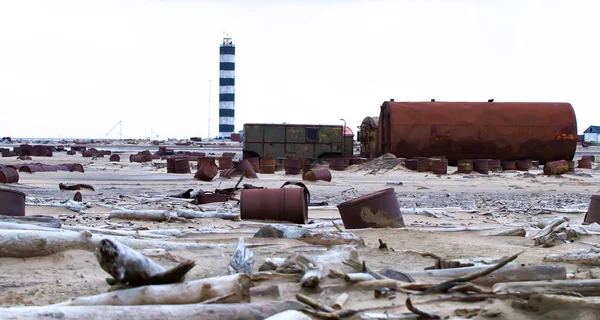 Tambores en la costa ártica — Foto de Stock