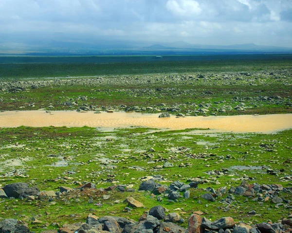 Altopiano Pianura Rocciosa Est Della Turchia Vicino Alla Città Diyarbakir — Foto Stock