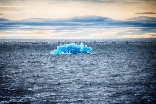 Iceberg Arctique Zone Stock Glace Novaya Zemlya Tableau Glace Flottant — Photo