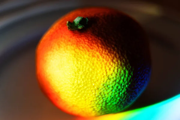 Mandarin Licht Des Regenbogens Das Konzept Maximaler Freude Der Farbe — Stockfoto