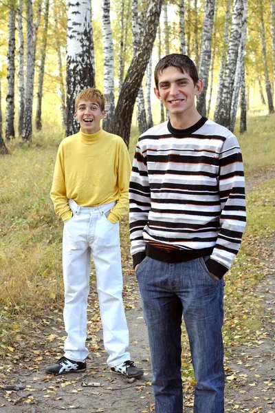 Teenage boys outdoor — Stock Photo, Image