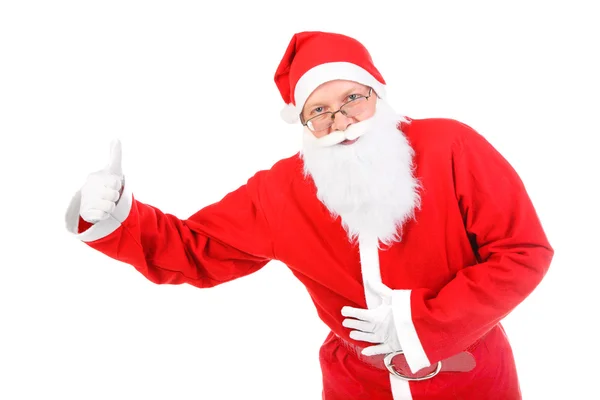 Santa Claus con el pulgar hacia arriba —  Fotos de Stock